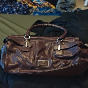 GUESS Dark Purple Small Duffle Bag PURSE
